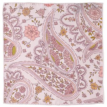 Floral Blush Paisley Pocket Square