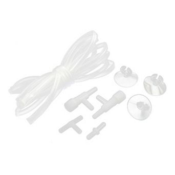 Aquarium Fish Tank Pump 2m 6.6ft Clear Tube Pipe W Air Valve Connector