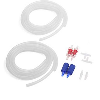 Aquarium Air Pump Accessories Set Air Stones Check Valves Airline Connectors