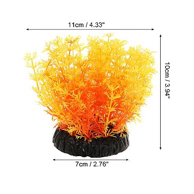 1 Pcs Aquarium Plants Decorations Artificial Aquatic Plant Yellow