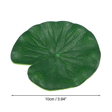 1pcs Garden Ponds Pool Decoration Artificial Lotus Leaves Green 3.9"