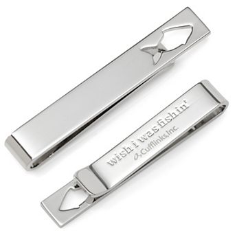 Fishing Cut-out Hidden Message Tie Bar