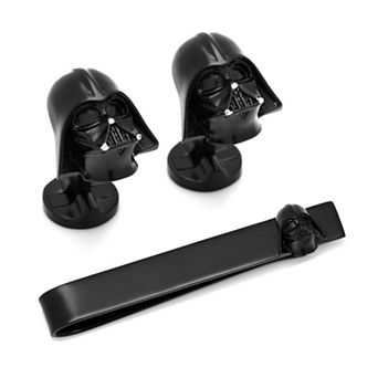 3d Darth Vader Cufflinks And Tie Bar Gift Set