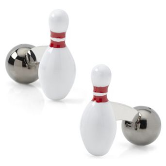 3d Bowling Pin & Ball Cufflinks