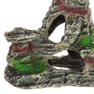 Aquarium Landscape Mountain Decoration Artificial Aquatic Terrariums Stone Rock White Gray 3.46"