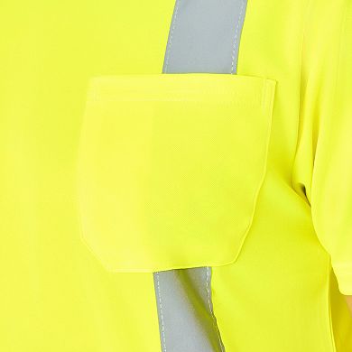 Men's Smith's Workwear Short Sleeve High-Visibility Reflective Safety Tee