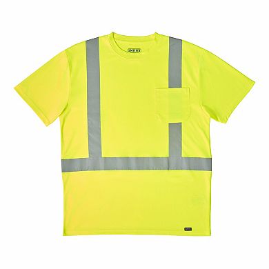 Men's Smith's Workwear Short Sleeve High-Visibility Reflective Safety Tee