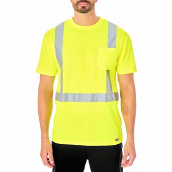 Men's Smith's Workwear Short Sleeve High-Visibility Reflective Safety Tee