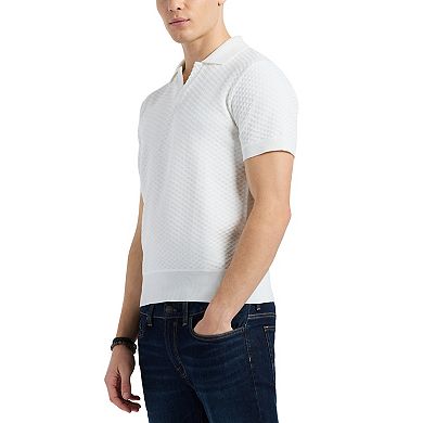 Men's Buffalo Jeans Textured Johnny Collar Top