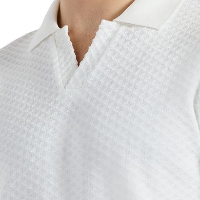 Men's Buffalo Jeans Textured Johnny Collar Top