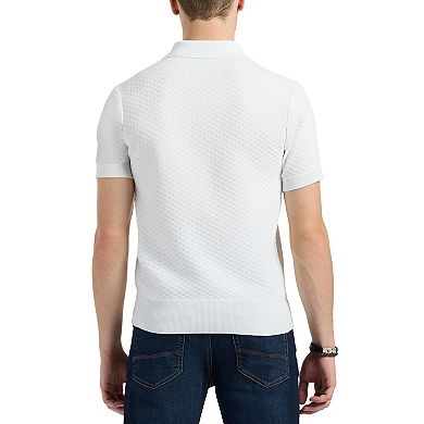 Men's Buffalo Jeans Textured Johnny Collar Top
