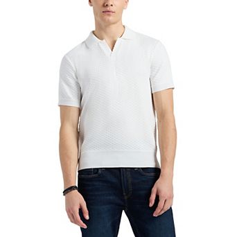 Men's Buffalo Jeans Textured Johnny Collar Top