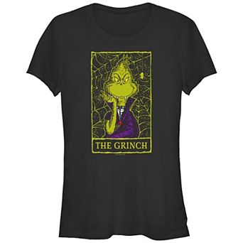 Juniors' Dr. Seuss The Grinch Dracula Fitted Graphic Tee