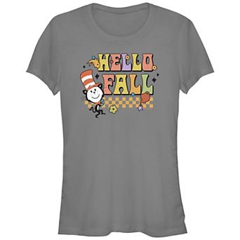 Juniors' Dr. Seuss Hello Fall Fitted Graphic Tee