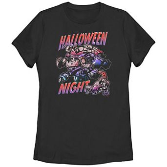 Juniors' Transformers Evergreen Halloween Night Graphic Tee