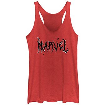 Juniors' Marvel Halloween Logo Racerback Tank Top