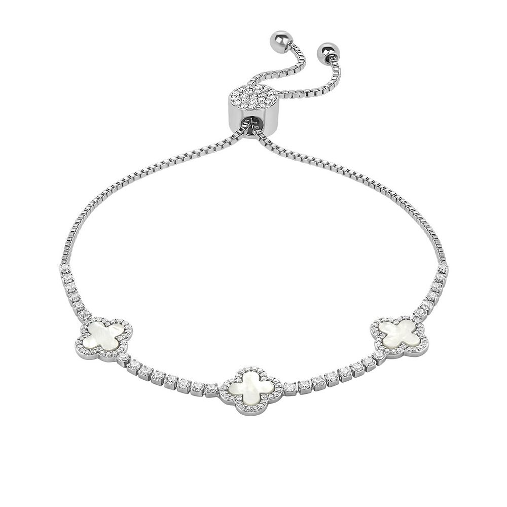Brilliance Fine Silver Plated Cubic Zirconia and Stone