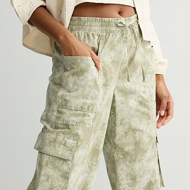 Juniors' Vanilla Star Wide Leg Cargo Pants