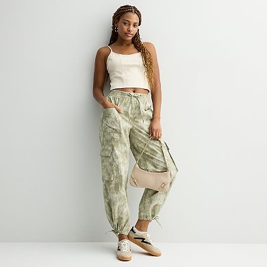 Juniors' Vanilla Star Wide Leg Cargo Pants