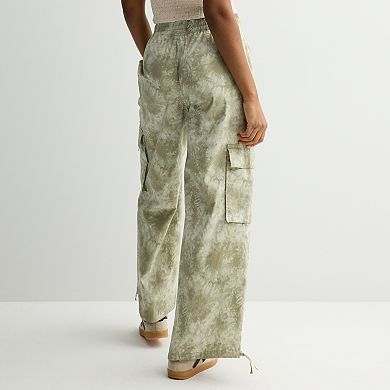 Juniors' Vanilla Star Wide Leg Cargo Pants