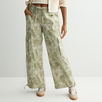 Juniors' Vanilla Star Wide Leg Cargo Pants
