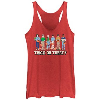 Juniors' Stranger Things Trick Or Treat Racerback Tank Top