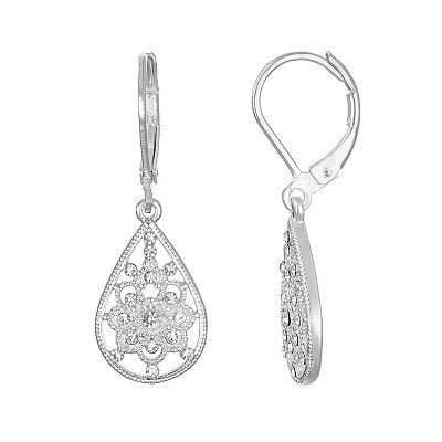 LC Lauren Conrad Filigree Teardrop Earrings