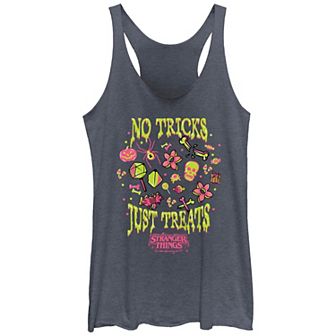 Juniors' Stranger Things No Tricks Just Treats Racerback Tank Top
