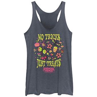 Juniors' Stranger Things No Tricks Just Treats Racerback Tank Top