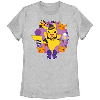 Juniors' Pokemon Pikachu Halloween Graphic Tee