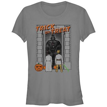 Juniors' Star Wars Trick Or Treat Fitted Graphic Tee