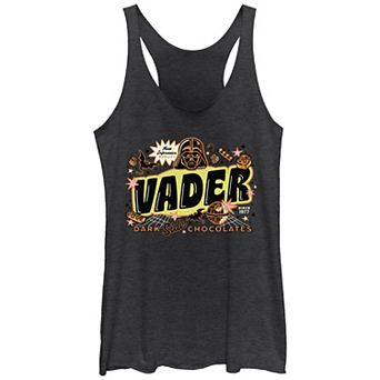 Juniors' Star Wars Darth Vader Dark Side Chocolates Racerback Tank Top