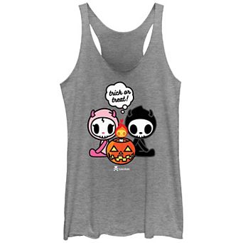 Juniors' Tokidoki Trick Or Treat Racerback Tank Top