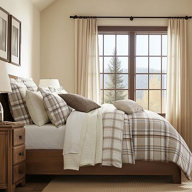 Levtex Home Spencer Plaid Green Comforter and Euro Sham Set