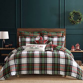 Levtex Home Spencer Plaid Comforter and Euro Sham Set
