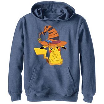 Boy's 8-20 Pokemon Pikachu Wearing Witch Hat Graphic Hoodie