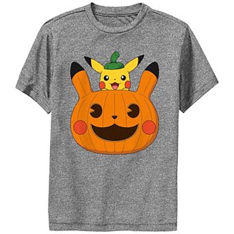 Boy's 8-20 Pokemon Pikachu Jack O Lantern Performance Graphic Tee