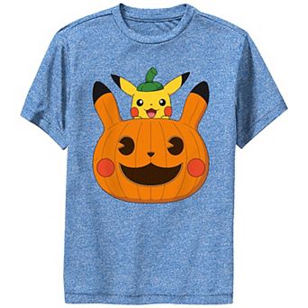 Boy's 8-20 Pokemon Pikachu Jack O Lantern Performance Graphic Tee