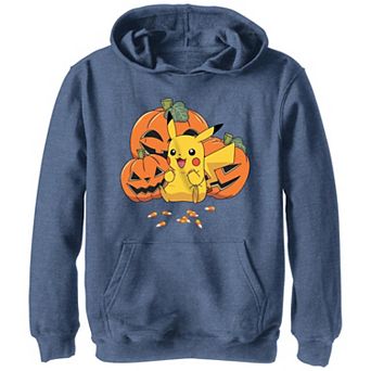 Boy's 8-20 Pokemon Pikachu Excited About Candy Corn Graphic Hoodie