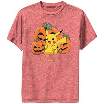 Boy's 8-20 Pokemon Pikachu Excited About Candy Corn Performance Graphic Tee