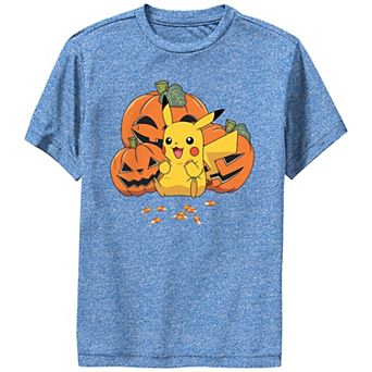 Boy's 8-20 Pokemon Pikachu Excited About Candy Corn Performance Graphic Tee