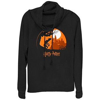 Juniors' Harry Potter Werewolf Cowlneck Graphic Lightweight Long Sleeve