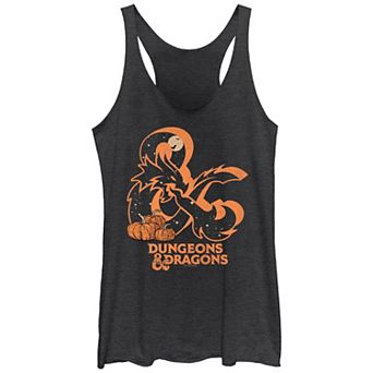 Juniors' Dungeons & Dragons Halloween Logo Racerback Tank Top
