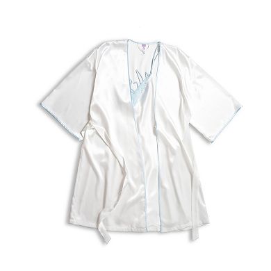 Women's Lilac+London "Mrs." Chemise & Wrap Robe Set