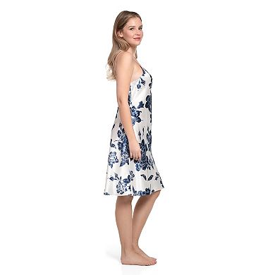 Women's Lilac+London Satin Print Gown