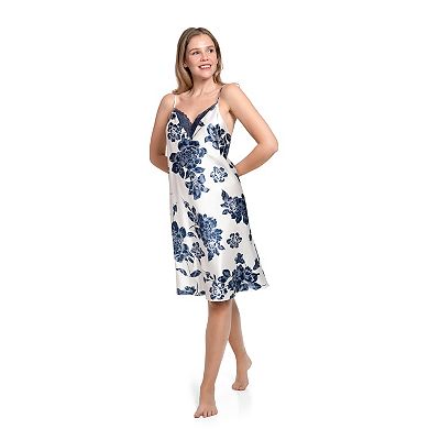 Women's Lilac+London Satin Print Gown