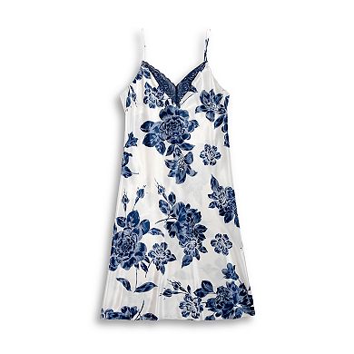 Women's Lilac+London Satin Print Gown