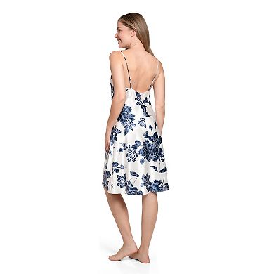 Women's Lilac+London Satin Print Gown