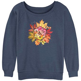 Juniors' Dungeons & Dragons Dice Autumn Leaves Graphic Pullover