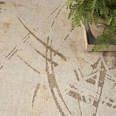 Nourison Astra Modern Curve Washable Indoor Rug